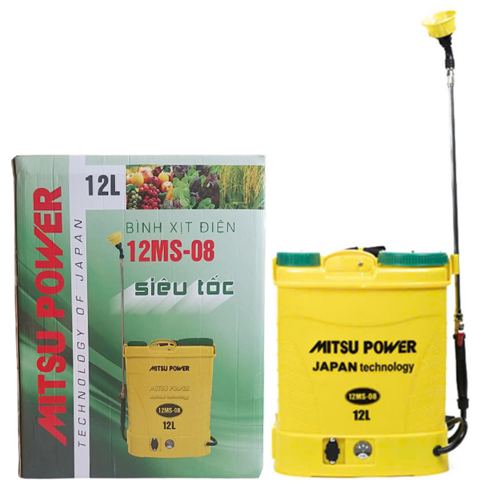 Bình xịt điện phun thuốc MITSU POWER 12MS-08 - 12 lít