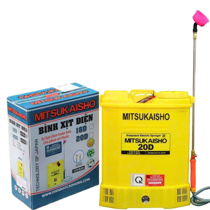 Bình xịt điện phun thuốc 20 lít Mitsukaisho 20D