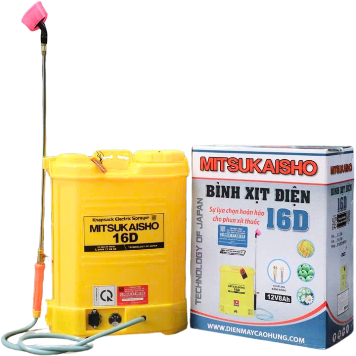 Bình xịt điện phun thuốc 16 lít Mitsukaisho 16D