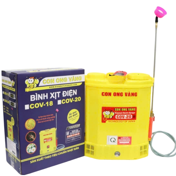 Bình xịt thuốc sâu dùng điện 20 lít Con Ong Vàng COV20