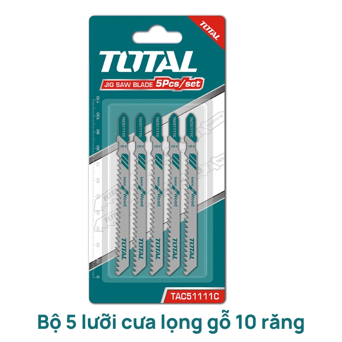 Bộ 5 Lưỡi Cưa Lọng Gỗ Total TAC51111C
