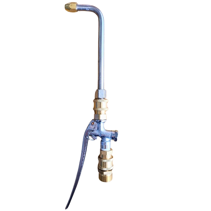 Vòi Xịt Rửa Có Tay Bóp Cong 90°, Chân Nối Nhanh 22