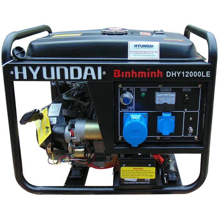 Máy Phát Điện Chạy Dầu Diesel 3 Pha (10-11KW) Hyundai DHY12000LE-3