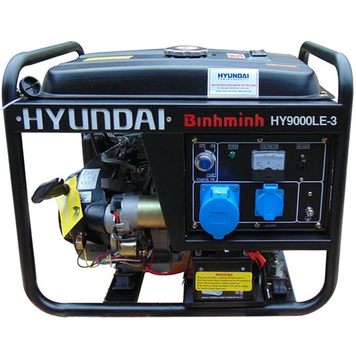 Máy Phát Điện 3 Pha Chạy Xăng (6.0-6.5 KW) Hyundai HY9000LE-3