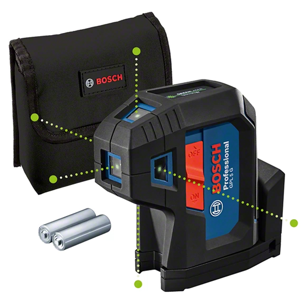 Máy Định Vị Laser 5 Điểm Xanh Bosch GPL-5-G