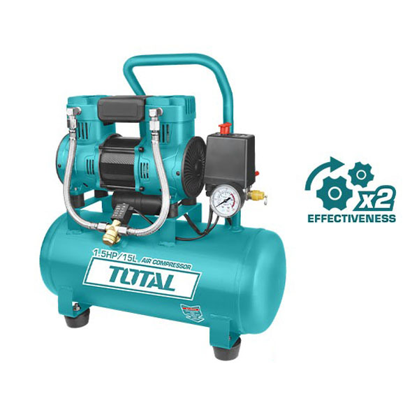 Máy Nén Khí Không Dầu 15L 1100W Total TCS1110152T