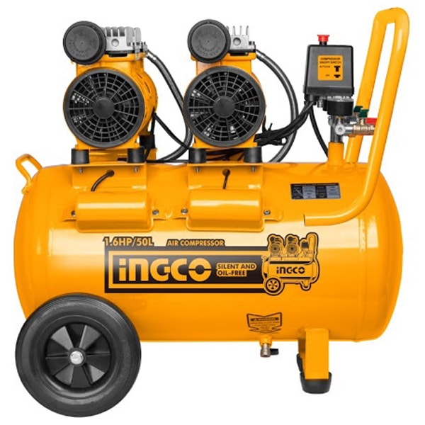 Máy Nén Khí Không Dầu 50 Lít, 2x0.8HP Ingco ACS215506T